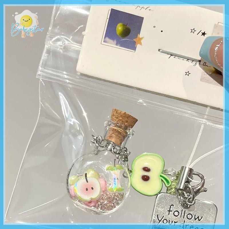 [Inthehot-t] Green Girly Heart Handmade Mobile Phone Case Pendant Mobile Phone Chain Bag Camera Pend