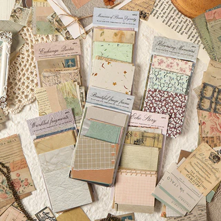 60 แผ่น Vintage Flower Evening Monogatari Series กระดาษสมุดภาพ Deco DIY ข้อความกระดาษ Art กระดาษ