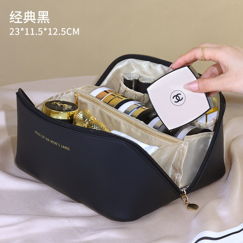 กระเป๋าเครื่องสําอางแบบพกพา Outing Travel Toiletry Bag Organ กระเป๋าเครื่องสําอางพับมัลติฟังก์ชั่น H