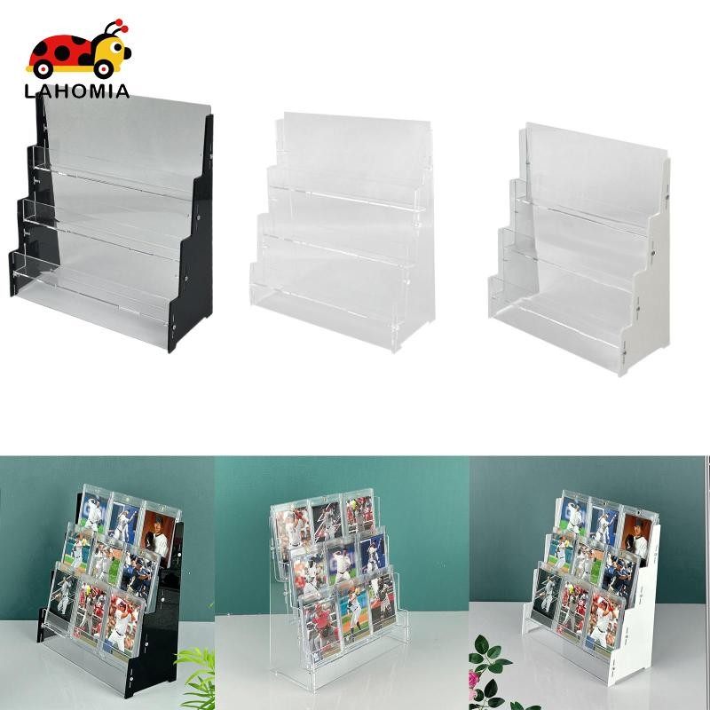 [Lahomia] ชั้นวางการ์ดกีฬาชั้นวางอะคริลิคจอแสดงผลการ์ดดาดฟ้า Riser Sleeved Trading Cards Display Stand