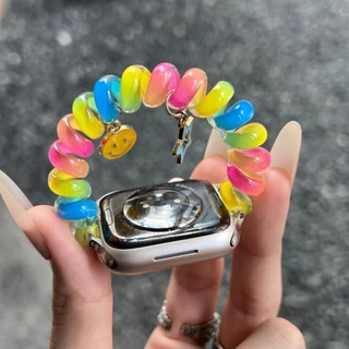 สายรัด TPU ยืดหยุ่นสำหรับ for Smartwatch IWatch Apple Watch Ultra/SE 3 2 49 42 40 44 46 38 45 มม. Series 11 10 9 8 7 6 5