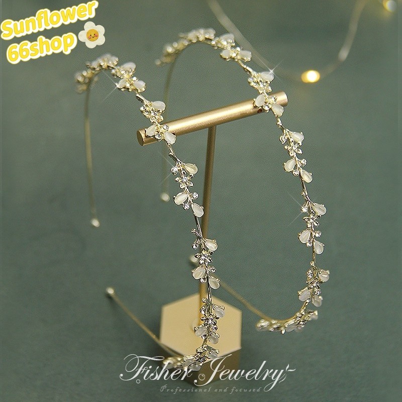 Sunflower66 ที่คาดผมแฟชั่น ติดเพชร หลายชั้น สำหรับผู้หญิง