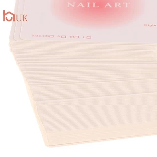 UK 100PCS Press-On เล็บบรรจุภัณฑ์จอแสดงผล Handmade เล็บปลอมออกแบบ Swatch แสดงการ์ดเล็บตัวอย่างจอแสดงผล Salon TH