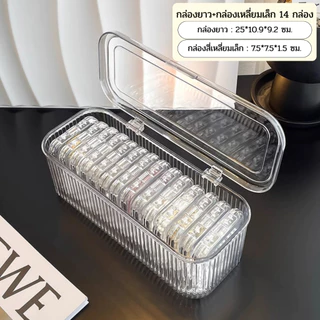 Hithome (พร้อมส่ง) กล่องใส่เครื่องประดับ กล่องจัดระเบียบกันฝุ่น ชุดกล่องใสเก็บเครื่องประดับ สไตล์มินิมอล