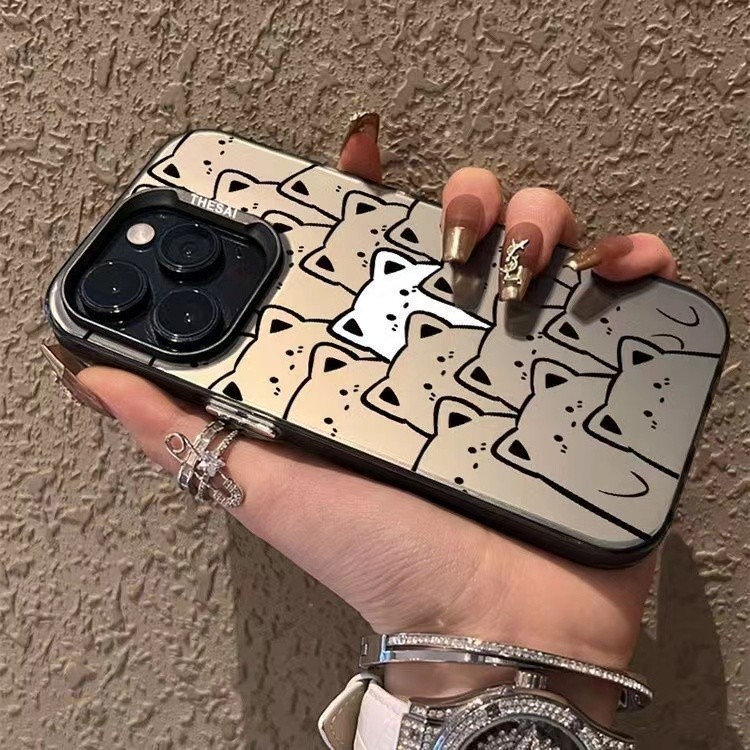 น่ารักการ์ตูนแมวดําเคสโทรศัพท์สําหรับ Tecno Spark 20 Pro กันกระแทก