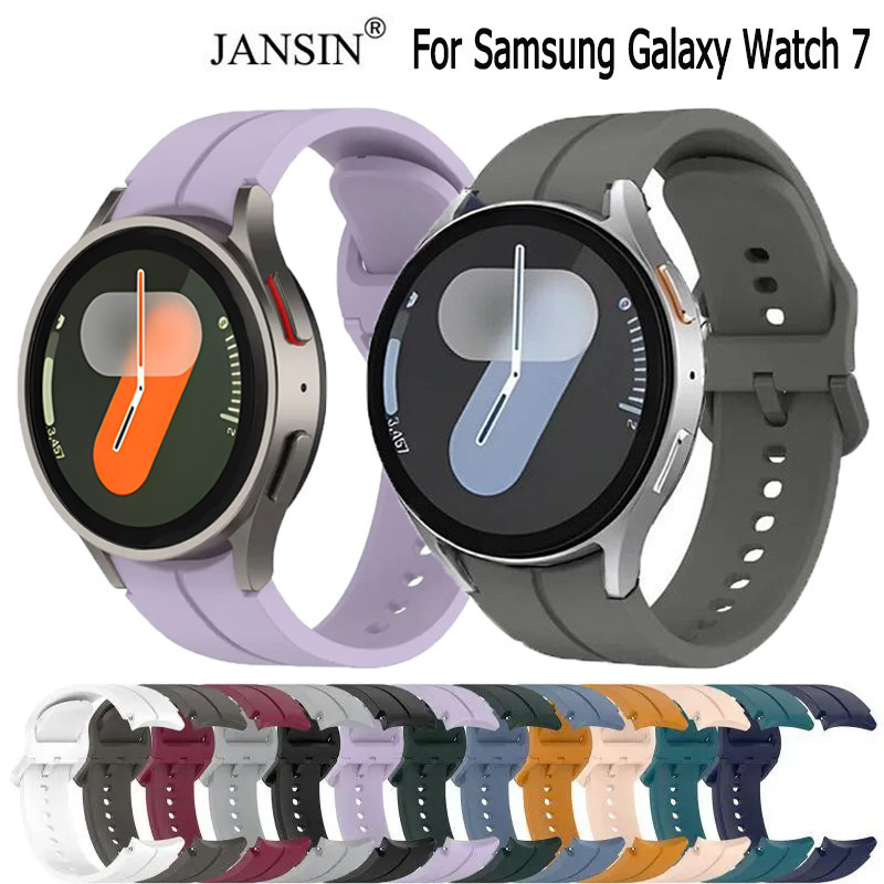 สายซิลิโคนสําหรับ Samsung Galaxy Watch 7 44 มม.40 มม.สร้อยข้อมือ Galaxy Watch7 40 มม.44 ม.