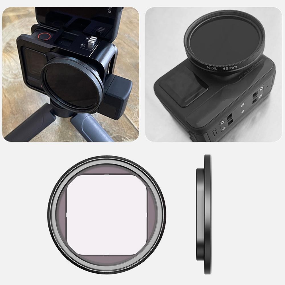 Hepail Co-ผลิตสําหรับ Insta360 Ace Pro Filter สําหรับ Ace Universal กรอบป้องกันโลหะ U1t5