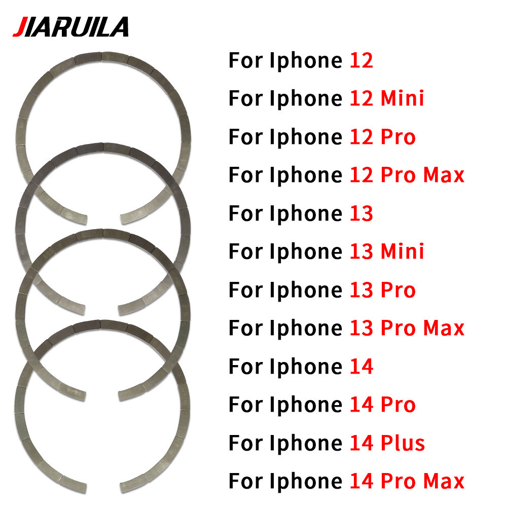 จานเซรามิกวงแหวนชาร์จไร้สายด้านหลังสําหรับ phone 12 13 14 Pro Max Mini Plus