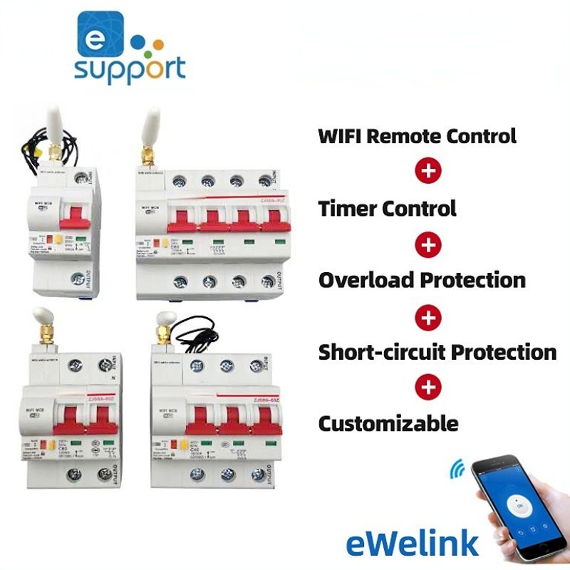 ✥Ewelink WIFI Circuit Breaker ZJSB9  Timer Remote Control APP Smart Automatic Intelligent Interrupto