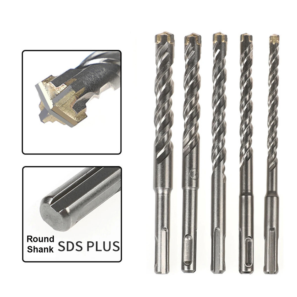 คอนกรีต SDS Plus bit หัวตัดข้ามคู่ auger ค้อนผนังอิฐบล็อกค้อนไฟฟ้าเจาะ Bits (210 มม.-500 มม.)