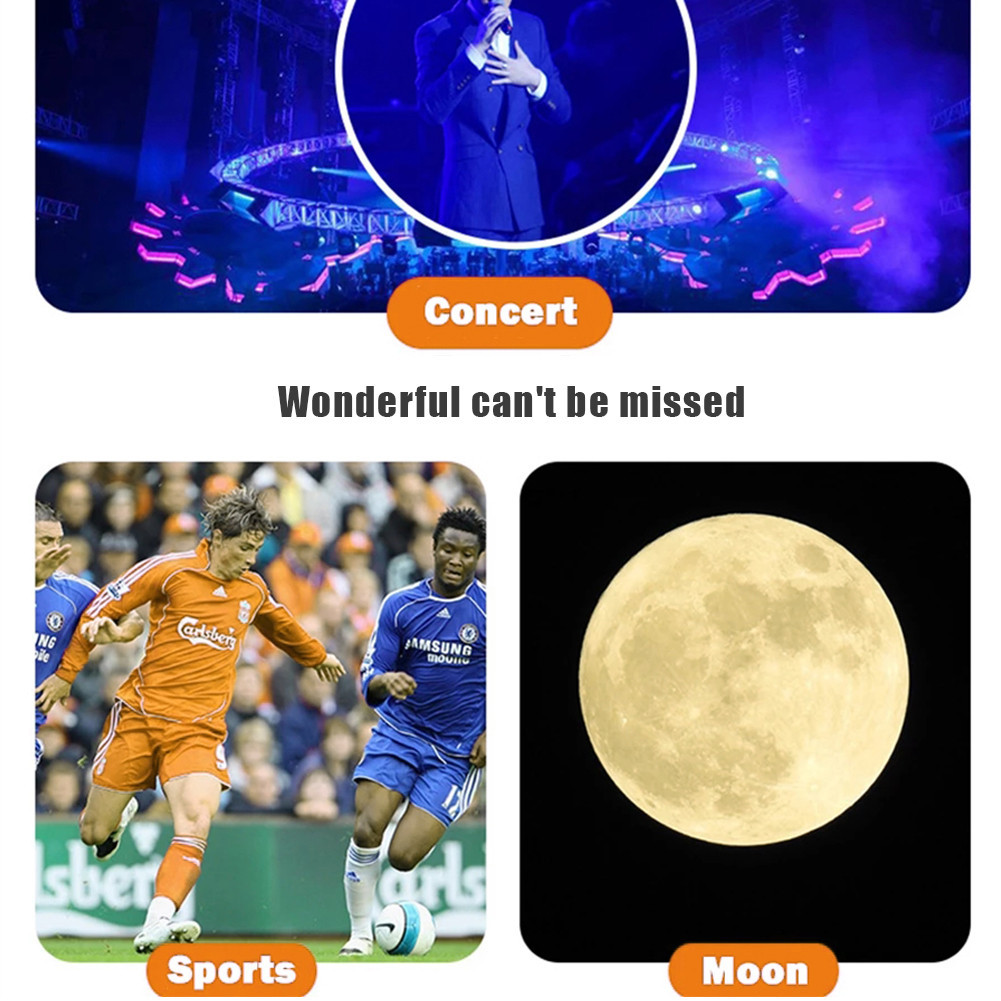 Bc โทรศัพท์กล้องเลนส์ 36X Telephoto 4in1 Telecope ซูมมาโคร Fisheye กว้าง Angel ชุดเลนส์สําหรับโทรศัพท์มือถือ Samsung  Huawei - รูปที่ 5