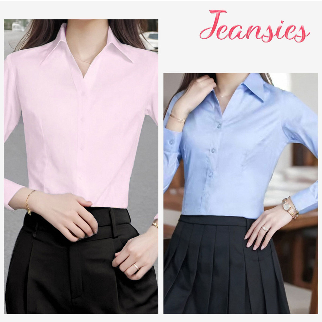 เสื้เชิ๊ตใหม่ล่าสุดสำหรับสาวๆ เสื้อใส่ทำงานพร้อมส่งในไทย
