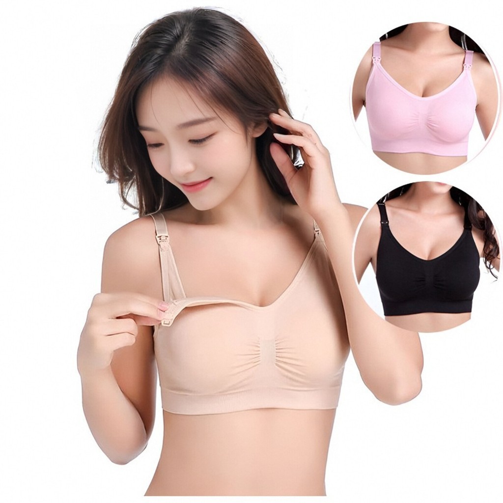 ชุดชั้นในให้นมลูก W1208 ไร้โครง ใส่สบาย สำหรับคนท้องหรือคุณแม่ให้นมบุตร