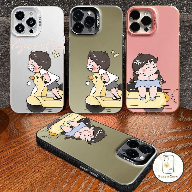 เคส VIVO Y16 Y21s Y17 Y12i Y100i Y36 Y12 Y17s Y15s Y20 Y91 Y15 Y27 Y12s Y22 Y33s Y22s น่ารักจังสาวการ์ตูนคู่ดูเดิล