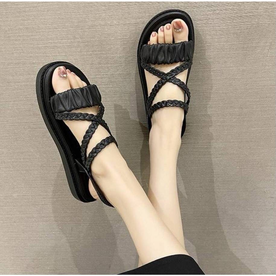 🚚 พร้อมส่ง🚚รองเท้าแตะแบบสวมสองตอนรุ่นใหม่ นุ่ม แตะรัดส้นรุ่น X012 - รูปที่ 6