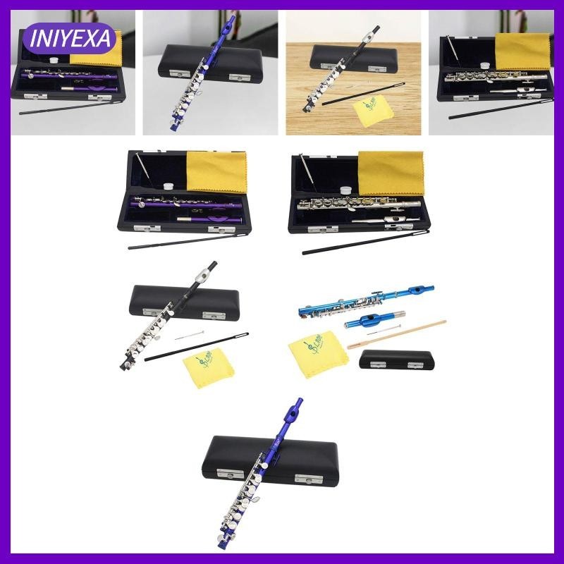 [Iniyexa] Piccolo Woodwind Instrument Portable Key of C สําหรับเด็กห้องเรียนเด็ก