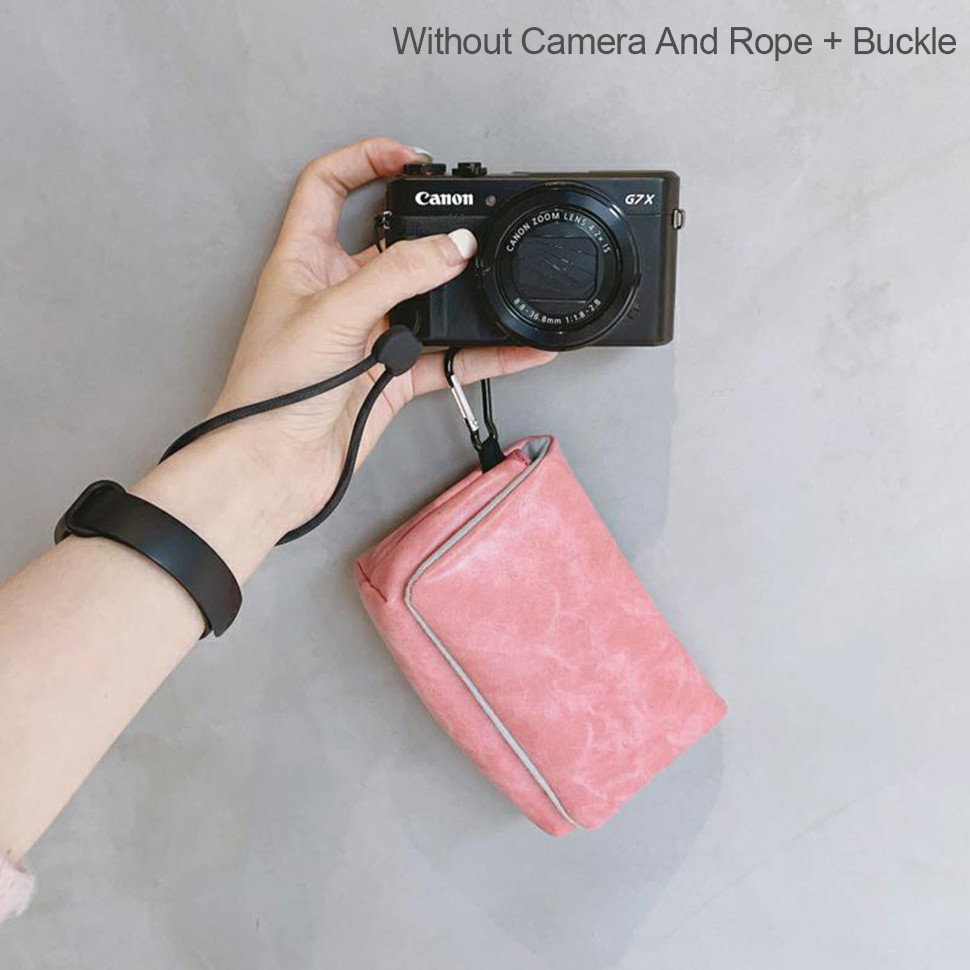 กระเป๋าใบเล็กสําหรับ Canon G7X3 Sony ZV1 Ricoh GR2 GR3 กระเป๋าเก็บกล้องดิจิตอล CCD การ์ดเครื่องประเภทยอดนิยม - รูปที่ 5