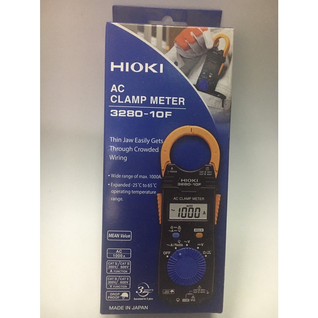 ทดสอบไฟ HIOKI 3280-10F แคลมป์มิเตอร์ AC Current, AC/DC Voltage HIOKI Model : 3280-10F