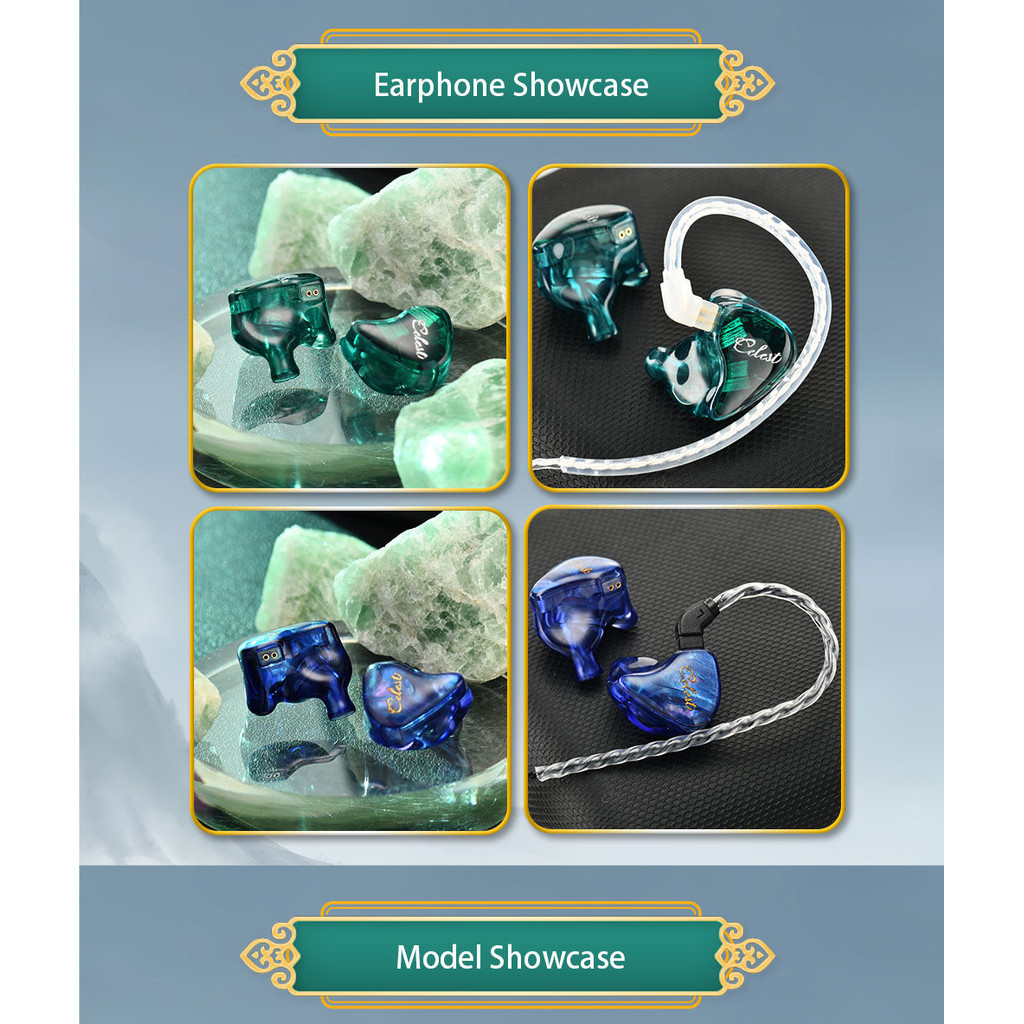 Kinera Celes Wyvern Qing หูฟังชนิดใส่ในหู 10 มม. LCP Dynamic Driver ที่ถอดออกได้ Boom ไมโครโฟน IEMs สายสัญญาณเสียง