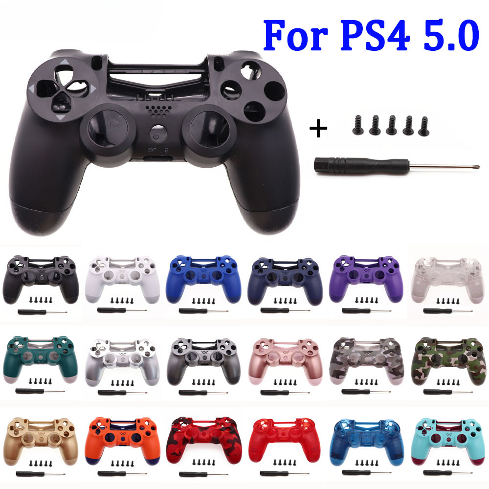 Ps4 JDM-055 Controller ด้านหน้ากลับพลาสติกแข็ง Matte สําหรับ Sony Playstation4 JDM-055 JDS 055 JDS 0