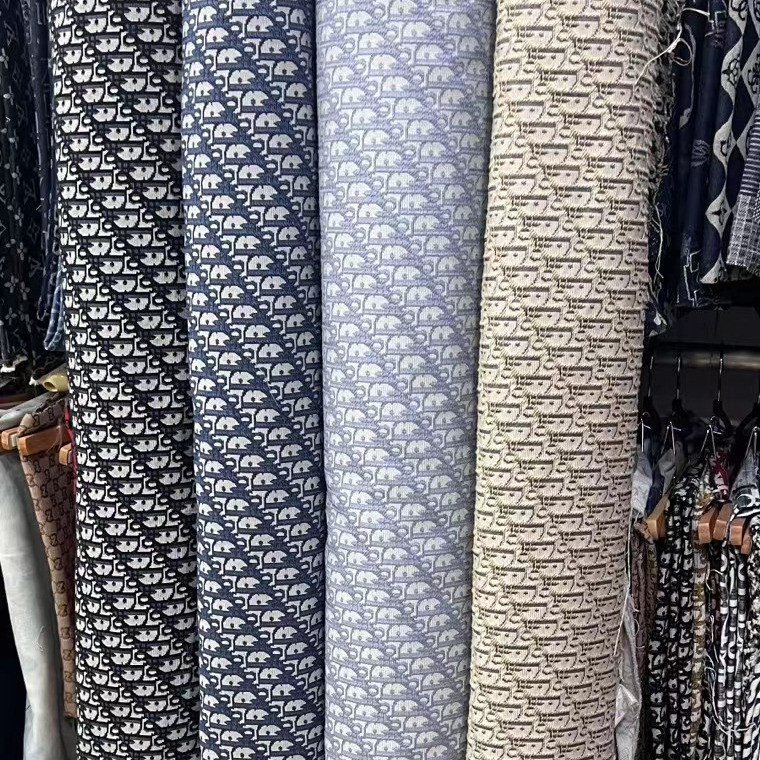 Retro เก่าดอกไม้ D บ้านผ้า Jacquard diy Handmade เสื้อผ้าเสื้อผ้าผ้า High-End โซฟาดอกไม้ตกแต่งผ้า