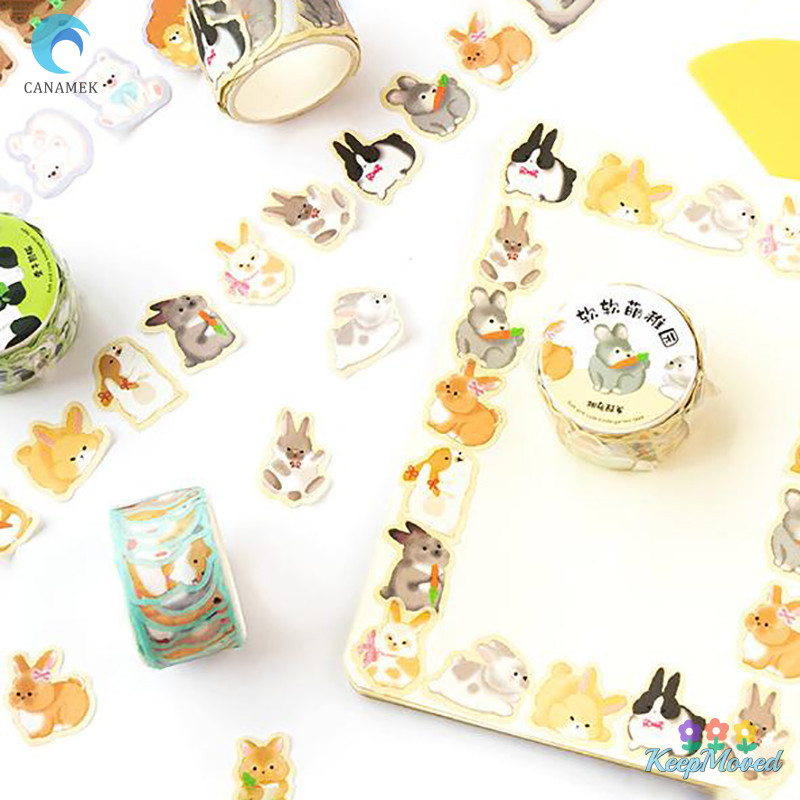 ผู้รักษาประตู 100แผ่นการ์ตูนกราฟฟิตีสัตว์เล็กตกแต่งเทปสร้างสรรค์บัญชีมือภาพตัดปะวัสดุสติกเกอร์ม้วนโรงเรียนเครื่องเขียนใหม่