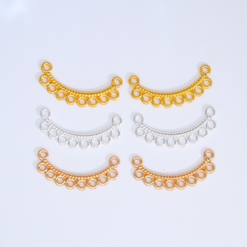 20pcs มีรูพรุนโลหะผสมพู่จี้ DIY เครื่องประดับเจ้าสาวขายส่ง