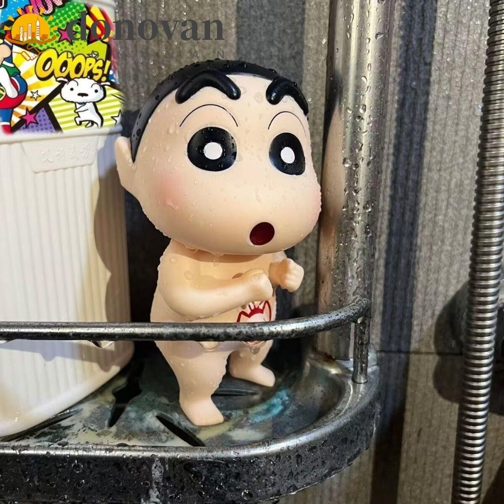 Donvan ฟิกเกอร์เครยอนชินจัง, ตุ๊กตา PVC Long Nosed Nohara Shinnosuke รูป, โมเดลอาบน้ําของเล่น Q-Version Elephant Collection
