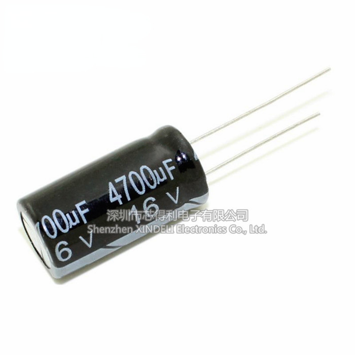 In-line 16V4700UF ปริมาณ: 13 * 25 มม. ยี่ห้อใหม่อลูมิเนียม Electrolytic Capacitor 4700UF16V Plug-In 