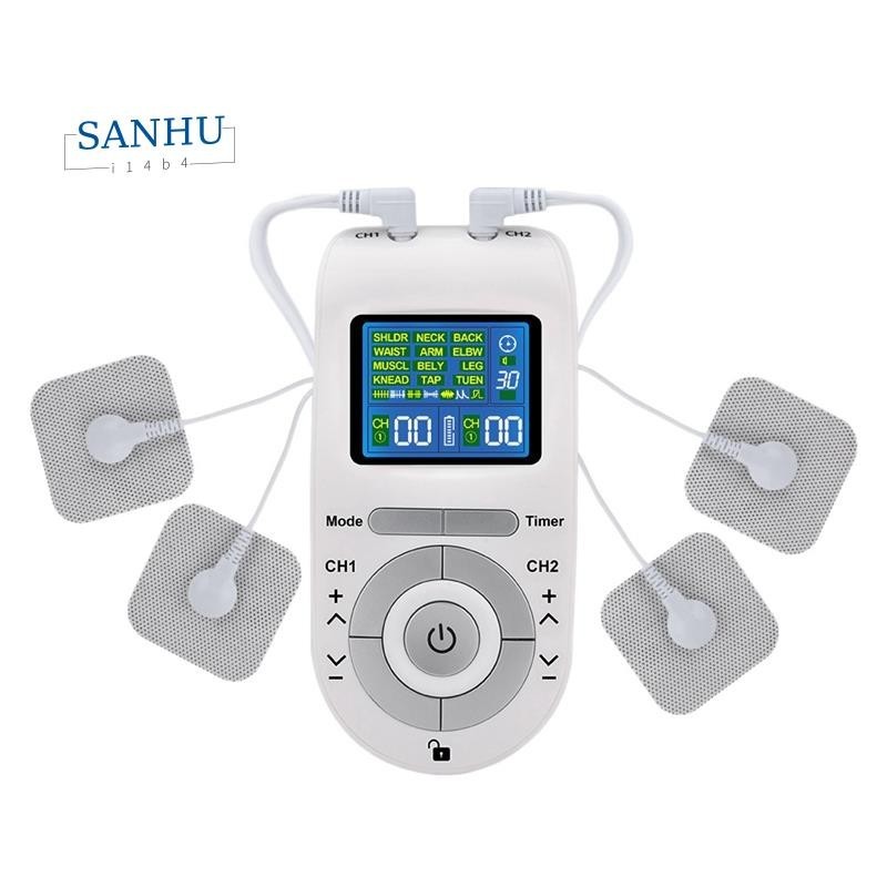 【sanhui14b4 】12 โปรแกรม TENS Body Massager การฝังเข็มแบบดิจิตอล EMS อุปกรณ์บําบัดเครื่องชีพจรไฟฟ้าเครื่องกระตุ้นกล้ามเนื้อ