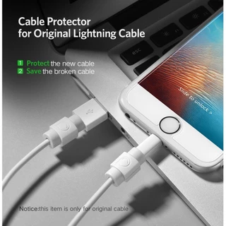 UGREEN รุ่น 40705 ตัวหุ้มสายชาร์จโทรศัทพ์ และแท็บเล็ต แพ็ค 6 ชิ้น Cable Protector, 6 Packed Lightning Cord Saver (White)