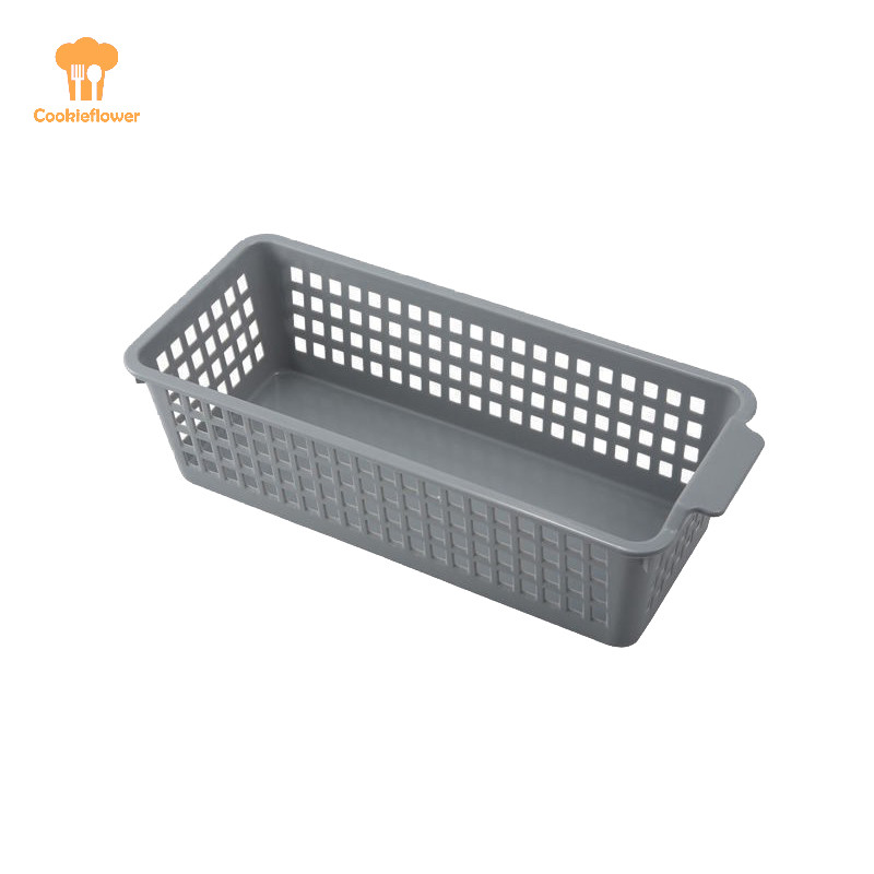 Ckfr ตะกร้าเก็บอเนกประสงค์ Hollow Design กล่องเก็บประหยัดพื้นที่ Sundries Organizer สําหรับเครื่องสําอางเสื้อผ้าของเล่นอาหารใหม่