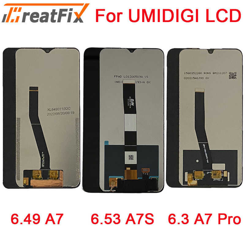 For original Umidigi A7 Pro LCD DisplayTouch Screen Digitizer Assembly For Umidigi A7 A7S LCD Scre