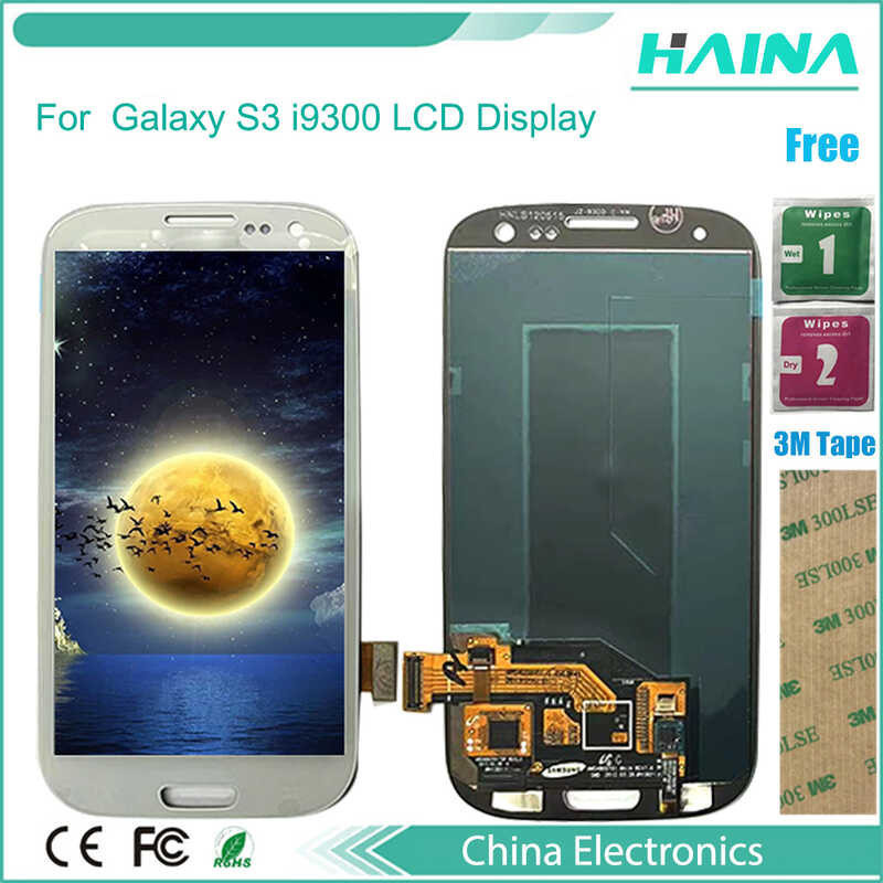 For Samsung Galaxy S3 I9300 i9300 Touch Screen Panel Digitizer + LCD Display Monitor Panel Module