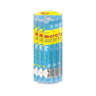 [แบ่ง 12ซอง] Me-O Creamy Treats ขนมแมวเลียมีโอ ไม่เติมเกลือ