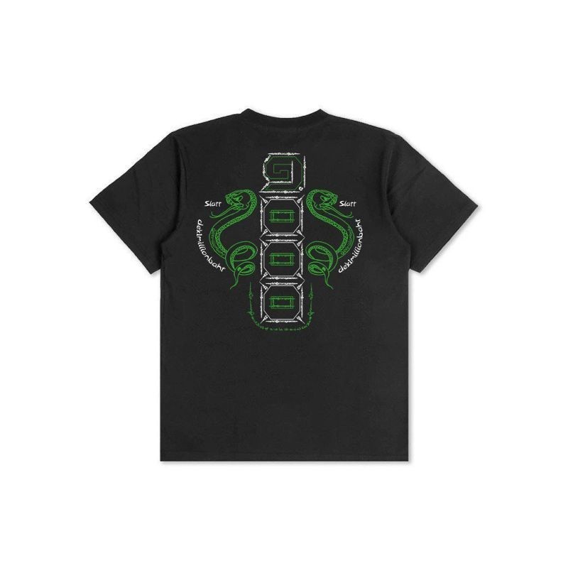 New 1000 CHASER x 1MILL SLATT YANTRA TEE สีดำ[พร้อมส่ง]