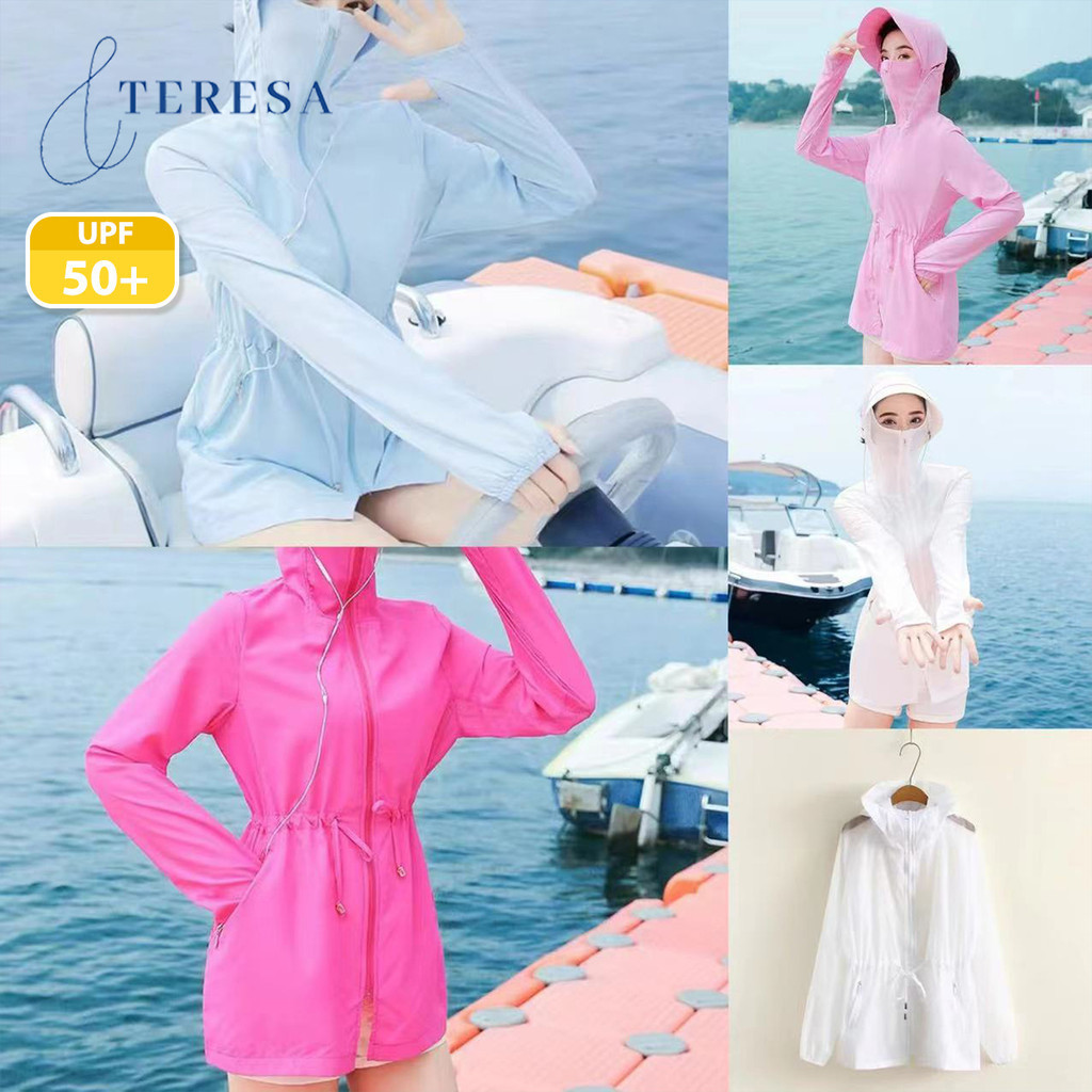 เสื้อกันแดดผู้หญิงใหม่ ป้องกัน UV 50+ สไตล์เกาหลี สำหรับฤดูร้อน