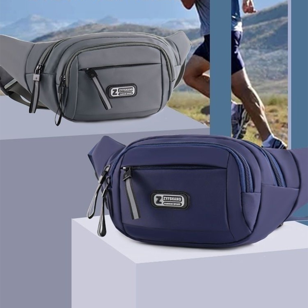 tokyosellected (T2111) กระเป๋าคาดอกผ้าไนล่อน ป้ายR SPORT