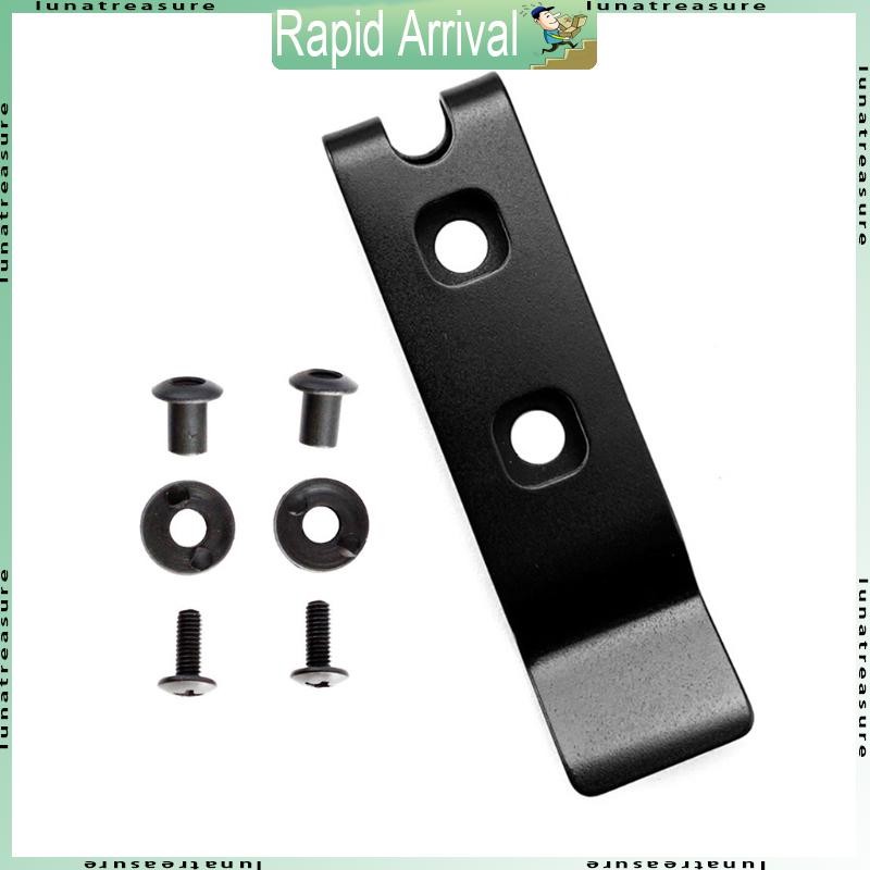 Lun สแตนเลส Scabbard คลิปด้านหลัง Mini เข็มขัด Holster Sheath พกพาคลิปเอวคลิป Grip Hook