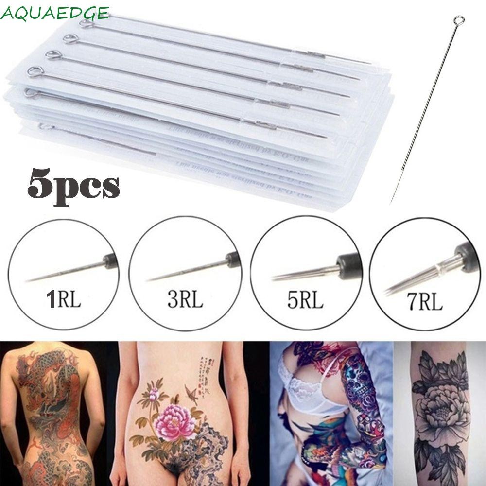 เข็มสัก AQUAEDGE ขนาดผสม Professional สแตนเลสแต่งหน้า Microblading Tattoo Shader