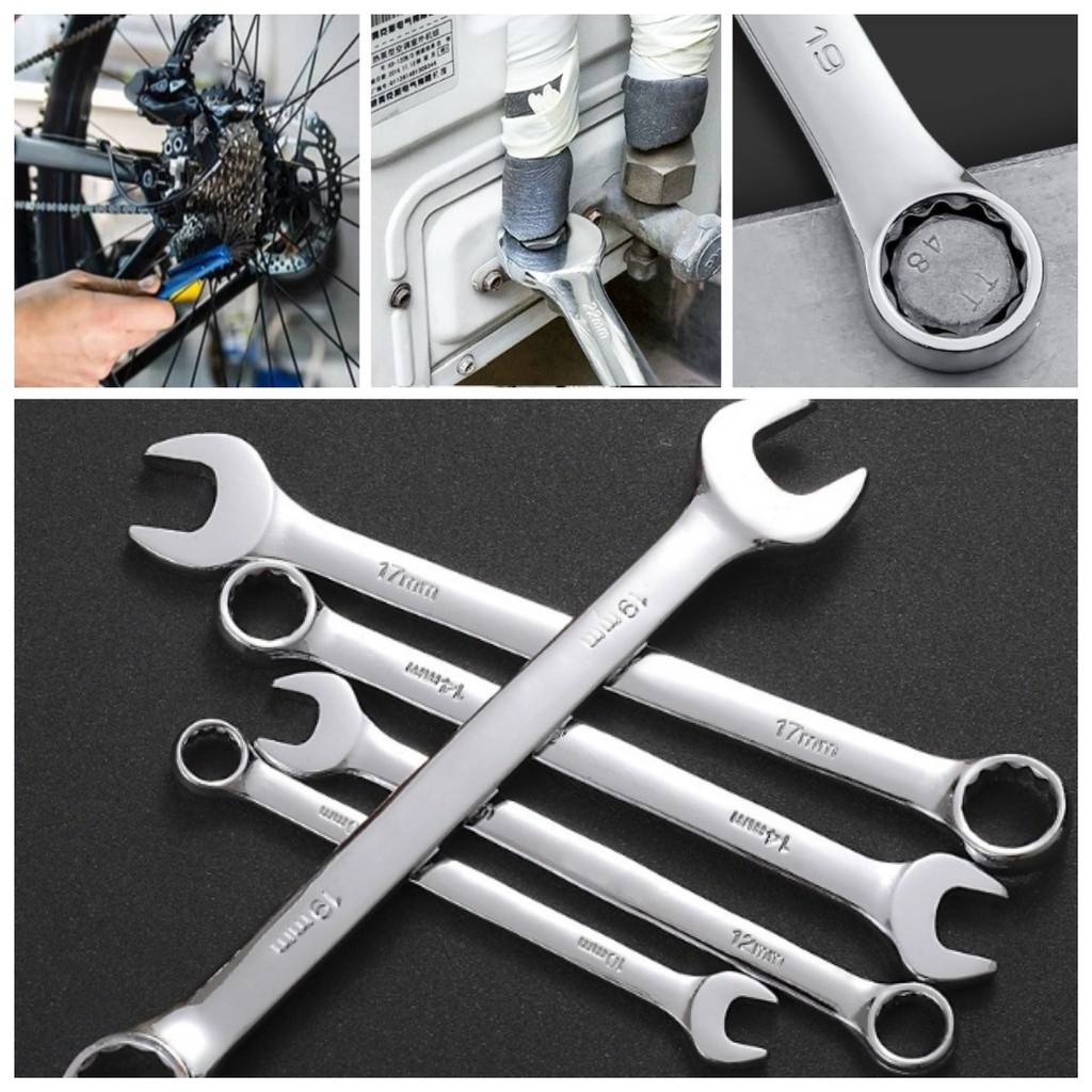 😋 ประแจแหวน ข้างปากตาย ประแจ เบอร์ 6 - 32 อุปกรณ์ช่าง ชุดประแจ ซ่อมรถ ไขเกลียว ขันใต้อ่าง สายน้ำดี ท่อซิงค์ 😋