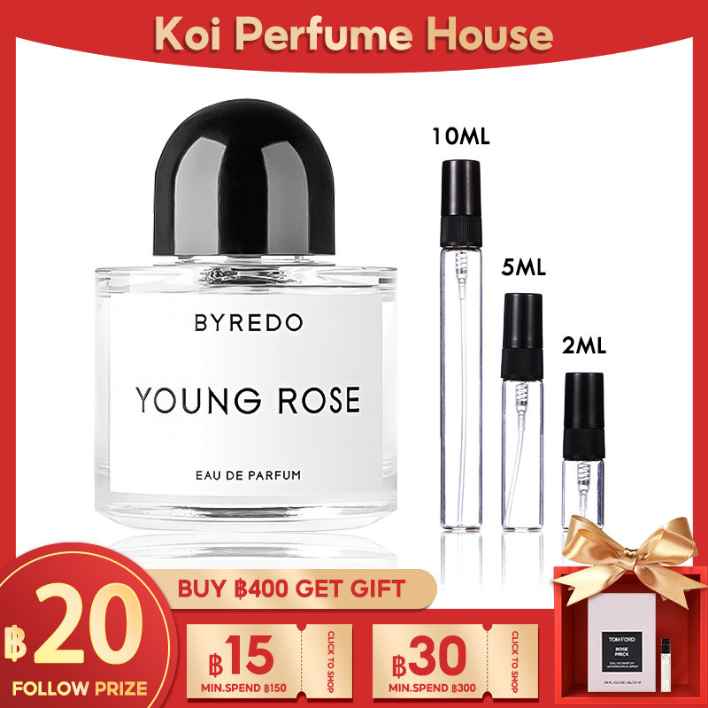 【 จัดส่งที่รวดเร็ว】Byredo Young Rose EDP 2ml/5ml/10ml น้ําหอม unisex