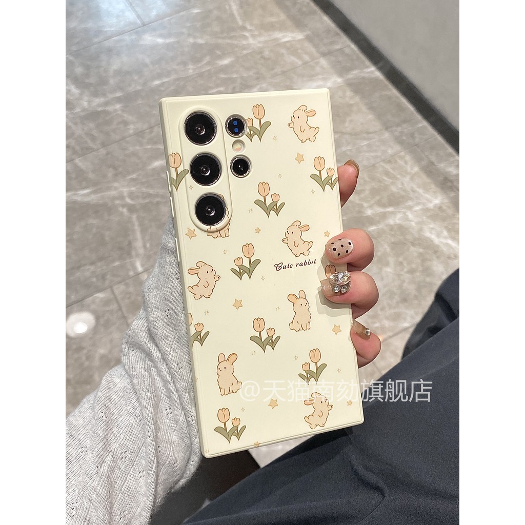 เหมาะสําหรับ Samsung s24ultra เคสโทรศัพท์ s23plus ทิวลิป s22 + s21 สิบ a54s20 คือ 24 Plus a34a55 นุ่มรวมทุกอย่าง note20u ซิลิโคน s10a52 สาวหัวใจ a53a14