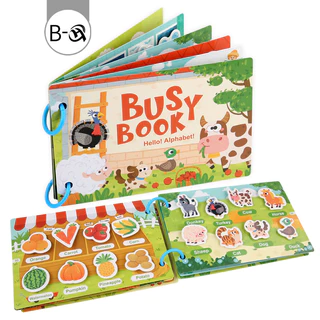 BHQ Busy Book Quiet Book หนังสือกิจกรรม หนังสือเสริมพัฒนาการ หนังสือฝึกสมอง ของเล่นเสริมพัฒนาการ