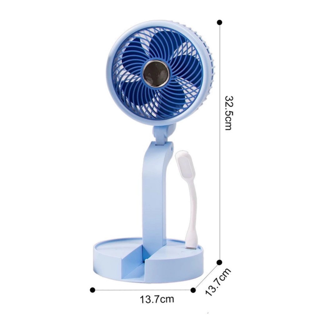 TSM-F211 พัดลม พัดลมตั้งโต๊ะ  พับเก็บได้ ชาร์จ USB ความแรงลม 3 ระดับ พกพาได้ 2.5 วัตต์