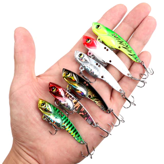 ตกปลาจิ๊กช้อนล่อ VIB 5g/7g/10g/14g ใบมีดโลหะเหยื่อตกปลาช้อน Crankbaits สําหรับปลาเทราท์เบสเหยื่อปลาแซลมอนน้ําจืดน้ําเค็ม