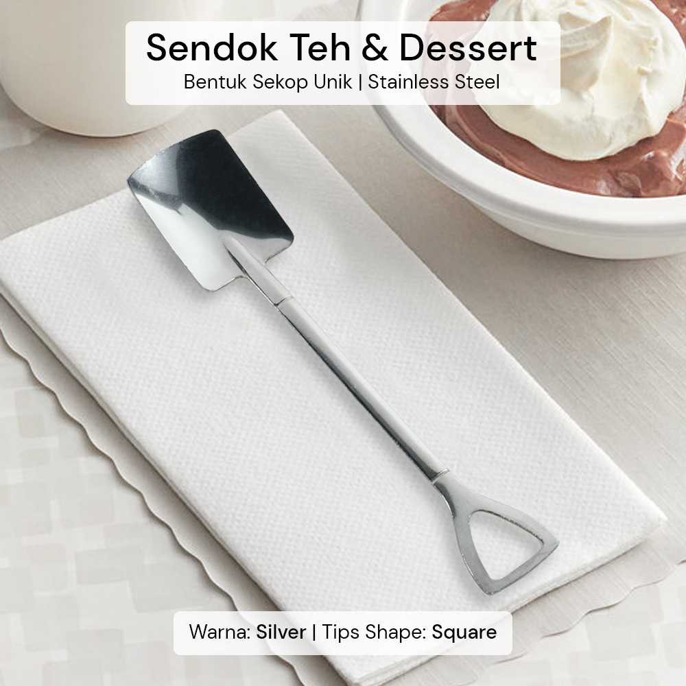 EPOCH TEA SPOON DESSERT SHEEL SPOON STAINLESS STEEL 1 ชิ้น - LXY550
