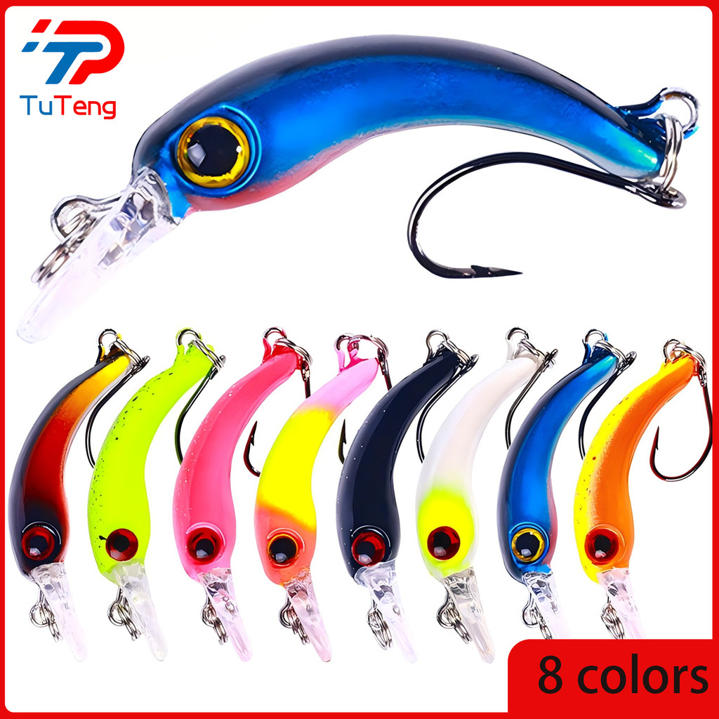 Choke White Stripe Bow-Shaped Micro Object Bait Lure Lure Mino Single Hook Bait Not Air Force Artificial Bait
