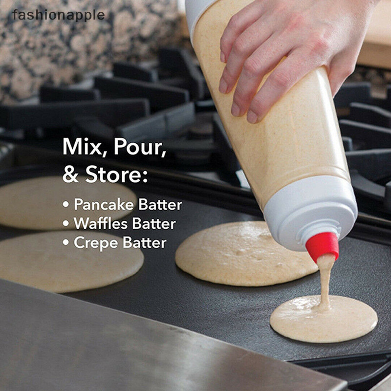 [fashionapple] Cupcake Waffle Pancake Batter Shaker Hand Batter ขวดผสม Batter Mixer สต็อกใหม่