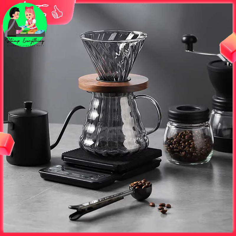 Coffee Dripper coffee dripper filter coffee dripper coffee dripper set with thermometer_[Yosting4]